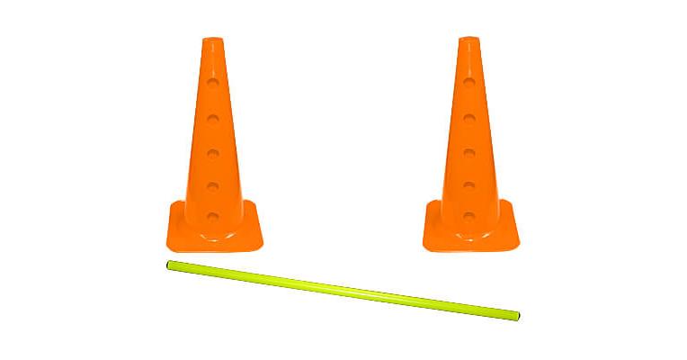 Dog Agility Hurdle or Cavaletti - 2 Cones and 1 Pole - Clean Run